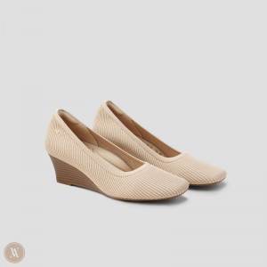 Almond VIVAIA Margot Wedge Pro Women's Square-toe Wedge - MWE-0171