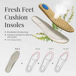 Apricot VIVAIA 3-in-1 Cuttable Breathable Insole Women's Insoles - WVK-5851