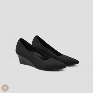 Black VIVAIA Aria Wedge Pro Women's Pointed-Toe Wedge - APS-6012