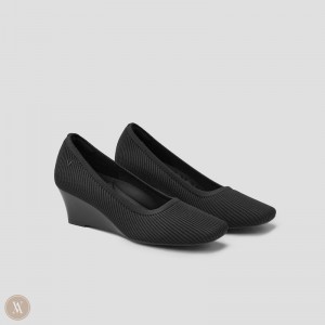 Black VIVAIA Margot Wedge Pro Women's Square-toe Wedge - LIY-5126