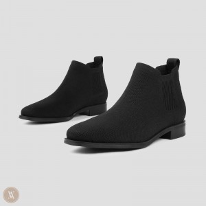 Black VIVAIA Ryan Women's Water Repellent Chelsea Boot - ZWS-3746