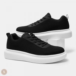 Black White VIVAIA Billy Men's Water-Resistant Sneakers - YRE-0598