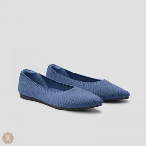 Blue VIVAIA Aria 5° Women's Pointed-Toe Ballet Flats - CIM-1108