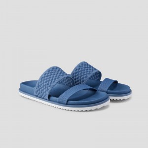 Denim Woven VIVAIA Naina Women's Double Straps Slide Sandals - FNW-8408