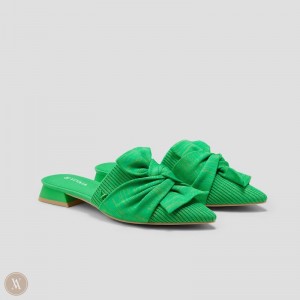 Green VIVAIA Yaffa Women's Pointed-Toe Knot Sandals - VKM-9740