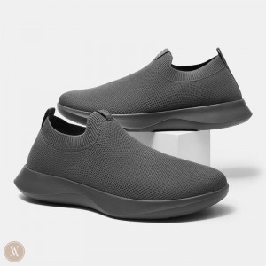 Grey VIVAIA Bernie Men's Waterproof Slip-on Sneakers - ALT-8311