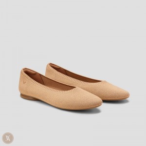 Nutmeg VIVAIA Tamia 2.0 Women's Almond-Toe Ballet Flats - XRZ-8950