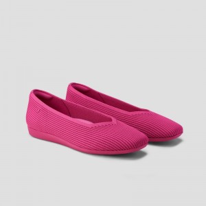 Pitaya VIVAIA Margot Walker Women's Lightweight Square-Toe V-Cut Flats - XMB-9623