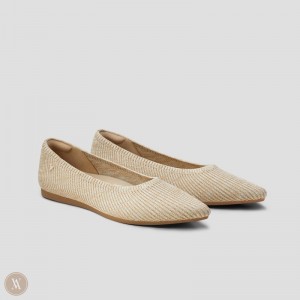 Stripes VIVAIA Aria 5° Hemp Women's Pointed-Toe Ballet Flats - QER-2710