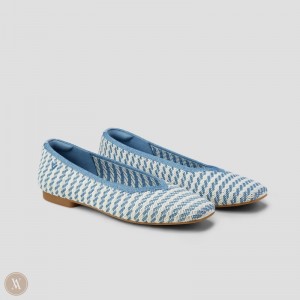 Stripes VIVAIA Margot 2.0 Women's Square-Toe V-Cut Flats - CSV-5579