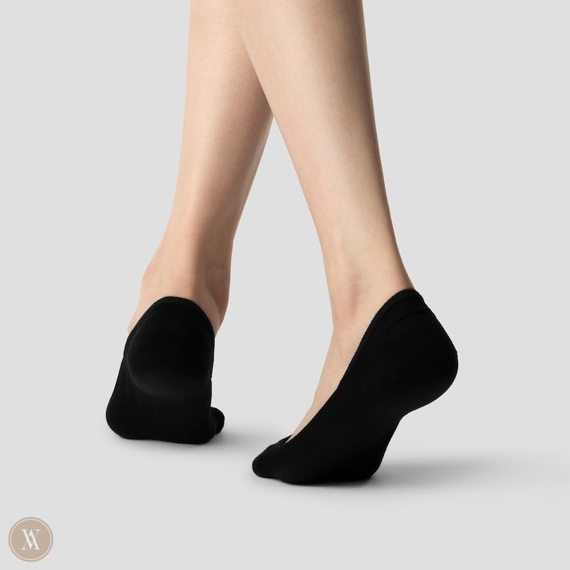 Black VIVAIA 4-Pair Pack Padded Low Cut Women's Socks - VJR-8364