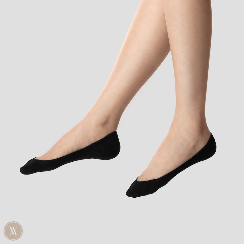 Black VIVAIA 4-Pair Pack Padded Low Cut Women's Socks - VJR-8364