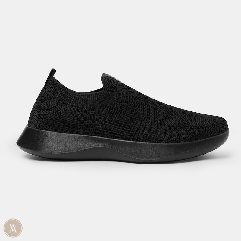 Black VIVAIA Bernie Men's Waterproof Slip-on Sneakers - DMY-9601