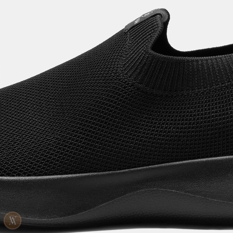 Black VIVAIA Bernie Men's Waterproof Slip-on Sneakers - DMY-9601