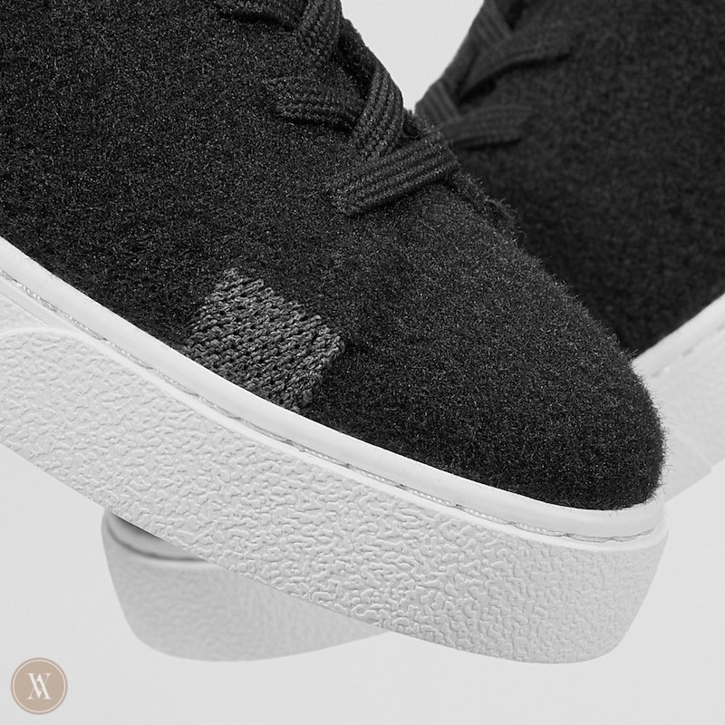 Black VIVAIA Kama Women's Lace-Up Wool Sneakers - FLT-3204