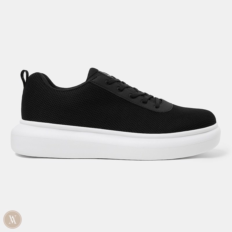 Black White VIVAIA Billy Men's Water-Resistant Sneakers - YRE-0598