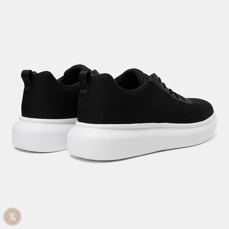 Black White VIVAIA Billy Men's Water-Resistant Sneakers - YRE-0598