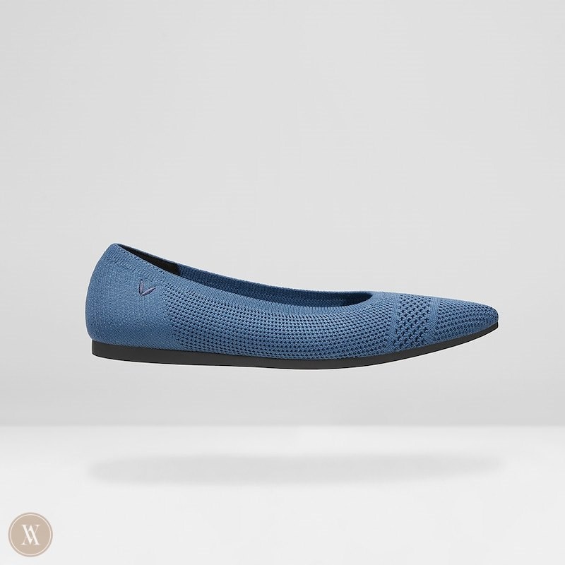 Blue VIVAIA Amy Women's Pointed-Toe Ballet Flats - BSG-1418