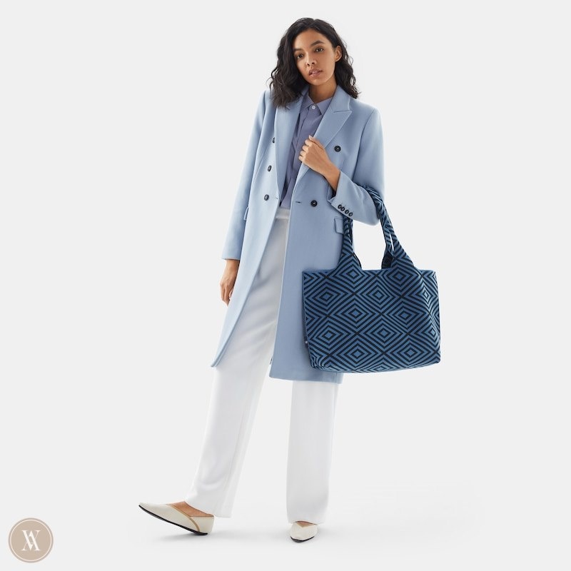 Blue VIVAIA Wallace Tote-Diamond Women's Bags - SNI-6264