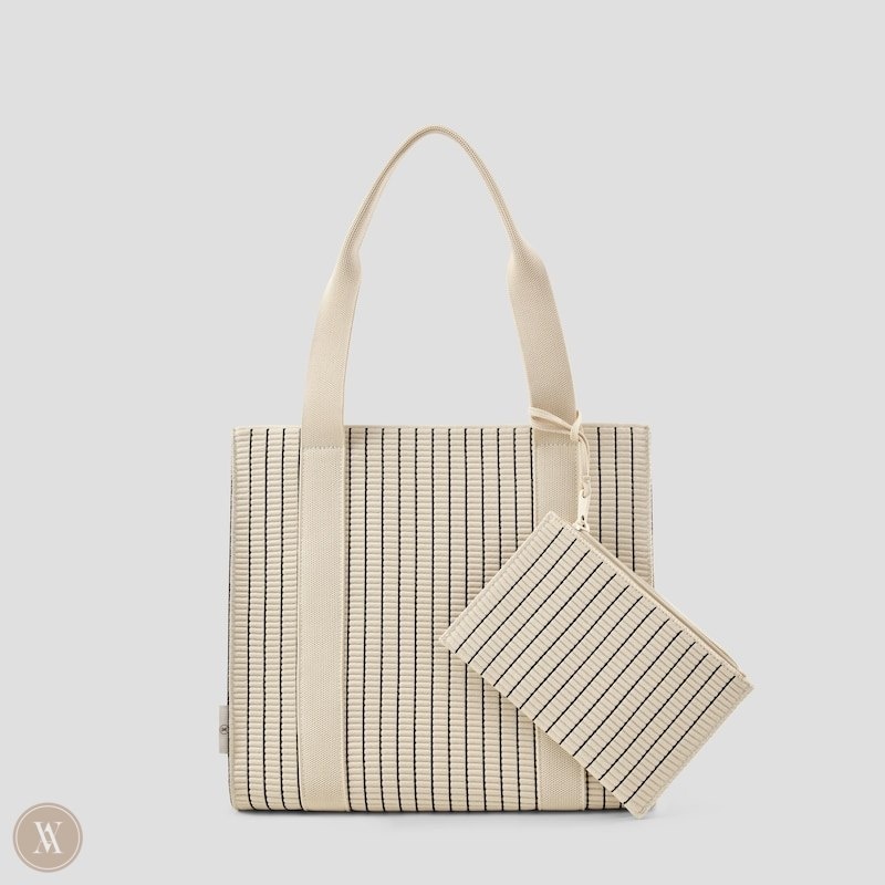 Cream White Navy Stripes VIVAIA Sarah Women's Bags - NVO-0032