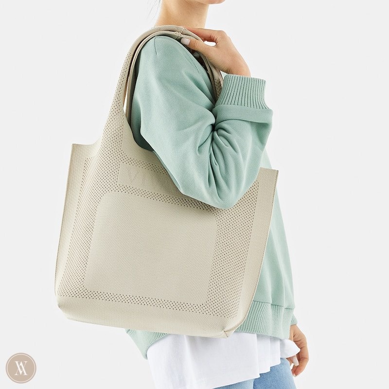 Cream White VIVAIA Zahara Tote-Cream Ivory Women's Bags - NTX-0661