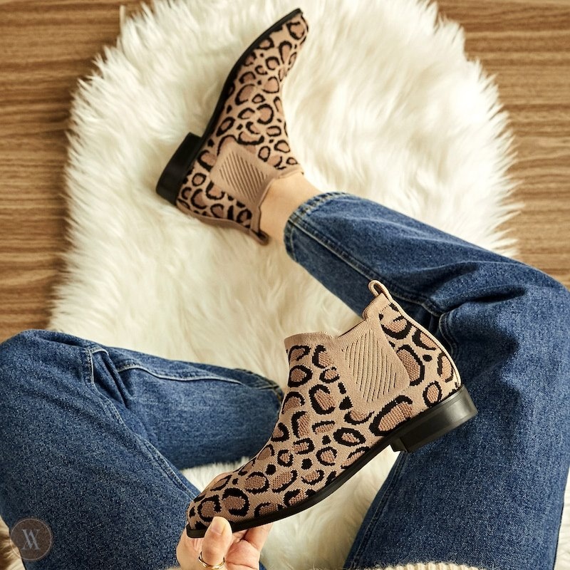 Dark Leopard VIVAIA Ryan Women's Water Repellent Chelsea Boot - BQC-3168