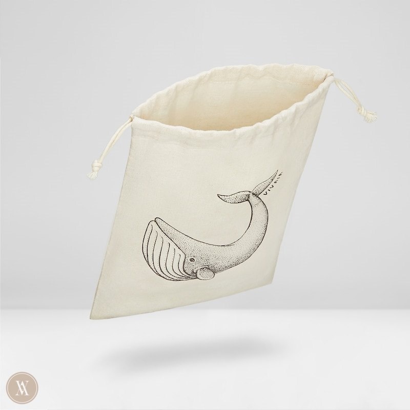 Marine Whale VIVAIA Canva Storage Bag-Marine Whale Women's Bags - JXN-6600